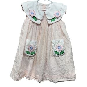 Cecil and Lou Dress Girls 6 Floral Flower Collar Pockets Spring Occasion Special